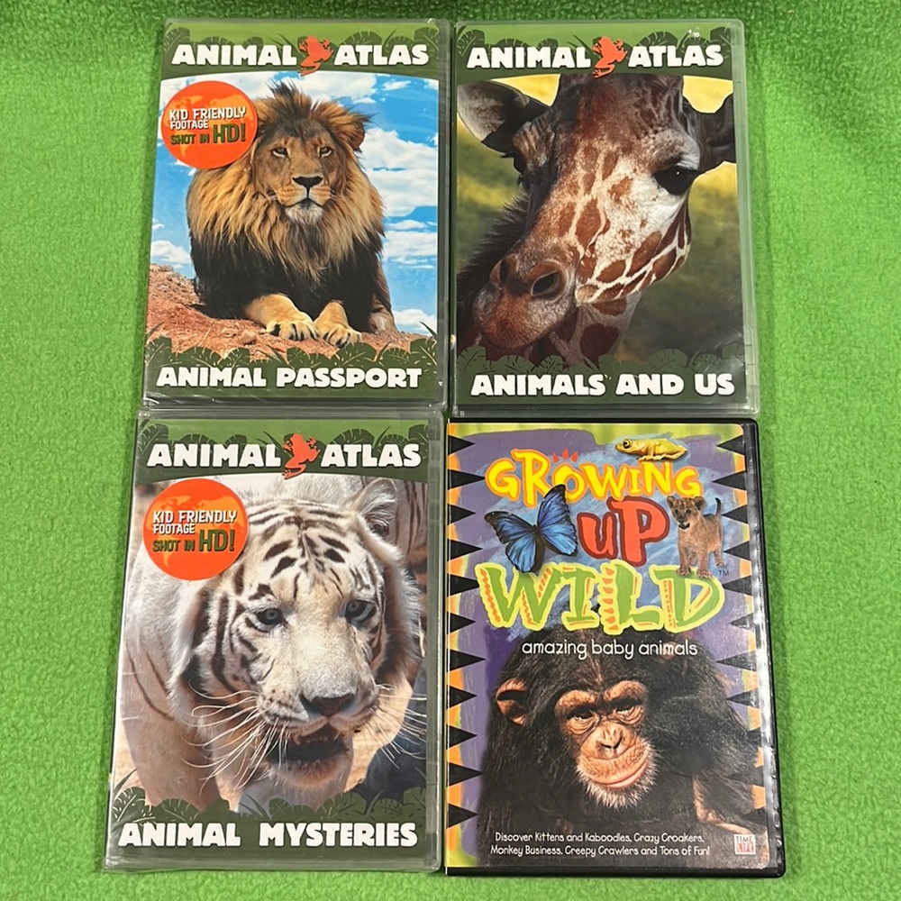 Kids Animal Atlas Kid Friendly DVD’s & Time Life Amazing Baby Animals